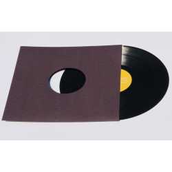 gefüttert 400 St LP/Maxi Singles Innenhüllen schwarz mit Eckenschnitt 80 gr 