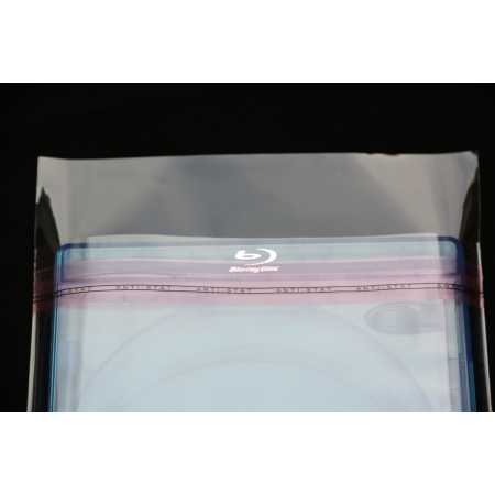 500 Blu-Ray und Steelbook Schutzhüllen universal bis 15 mm mit Verschluss 