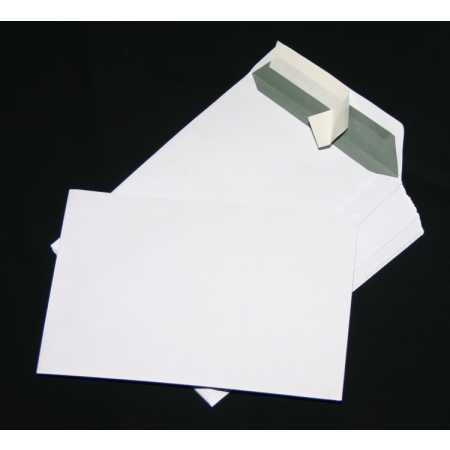 Briefumschläge DIN lang weiß ohne Fenster Selbstklebung Briefhülle Versandtasche 
