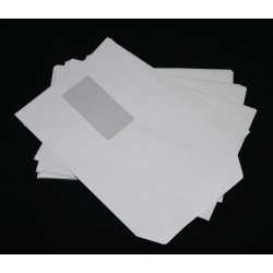 50 Stück Briefumschläge DIN C5 für DIN A5 haftklebend ohne Fenster weiß 