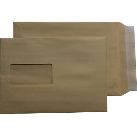25 St Versandtaschen DIN A5 C5 braun ohne Fenster Briefumschläge Kuvert HK 