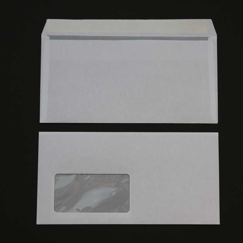 110 x 220 mm mit Haftstreifen Weiß DIN Lang Briefumschläge 25 st 